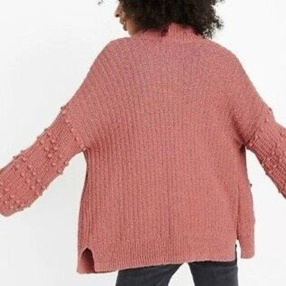 Madewell Bobble Cardigan Sweater in Dusty Rose Pink Size S - Picture 4 of 6